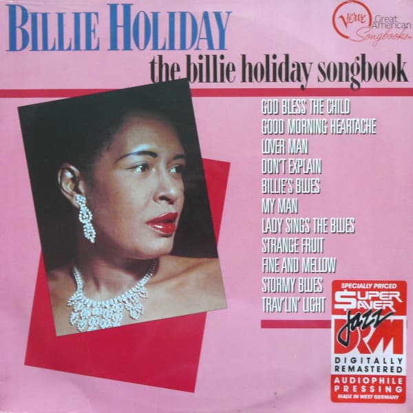 Billie Holiday – The Billie Holiday Songbook vinyl cover art