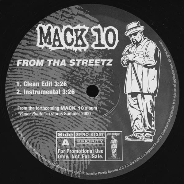 Mack 10 – From Tha Streetz vinyl cover art