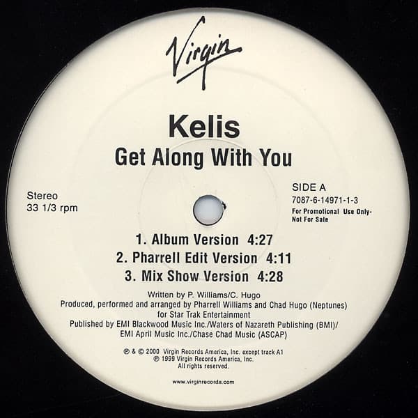 Kelis – Get Along With You vinyl cover art