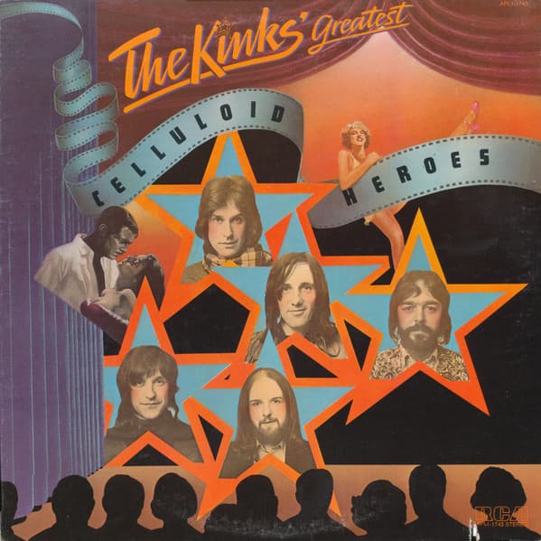 The Kinks – Celluloid Heroes - The Kinks' Greatest vinyl cover art