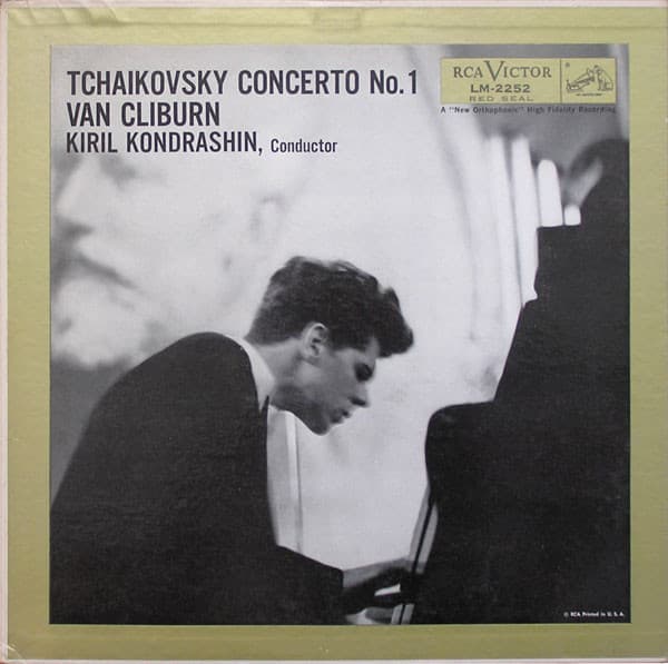 Pyotr Ilyich Tchaikovsky, Van Cliburn, Kiril Kondrashin – Concerto No. 1 vinyl cover art