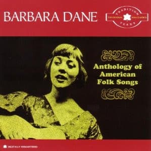 Barbara Dane – Anthology Of American Folk Songs vinyl cover art