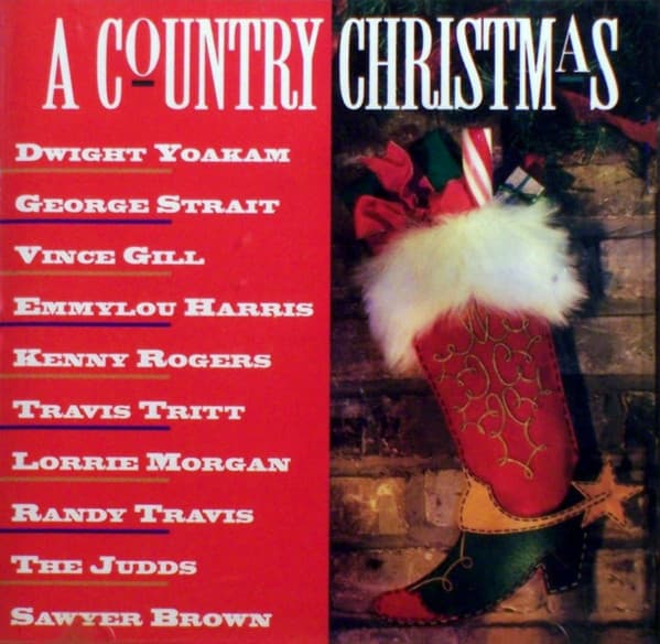 Various – A Country Christmas vinyl cover art