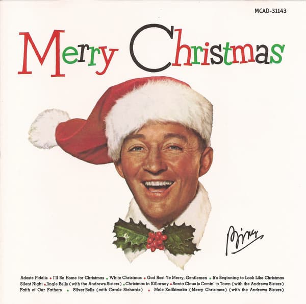 Bing Crosby – Merry Christmas vinyl cover art