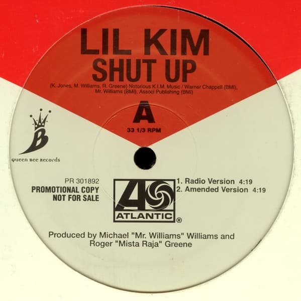 Lil' Kim – Shut Up vinyl cover art