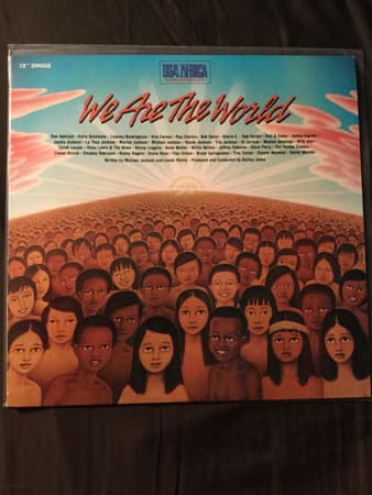 Usa For Africa – We Are The World vinyl cover art