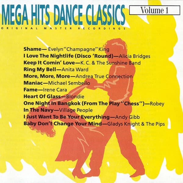 Various – Mega Hits Dance Classics Volume 1 vinyl cover art