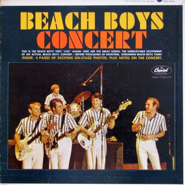 The Beach Boys – Concert vinyl cover art