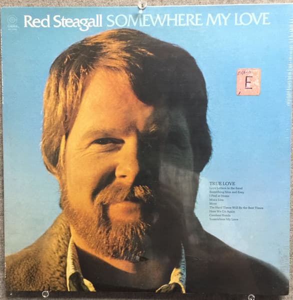 Red Steagall – Somewhere My Love vinyl cover art