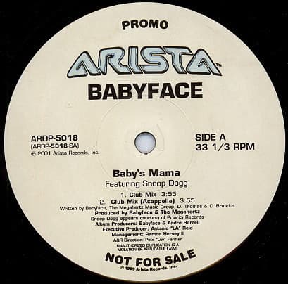 Babyface – Baby'S Mama vinyl cover art