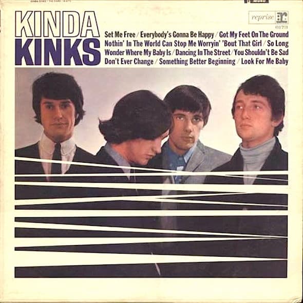 The Kinks – Kinda Kinks vinyl cover art