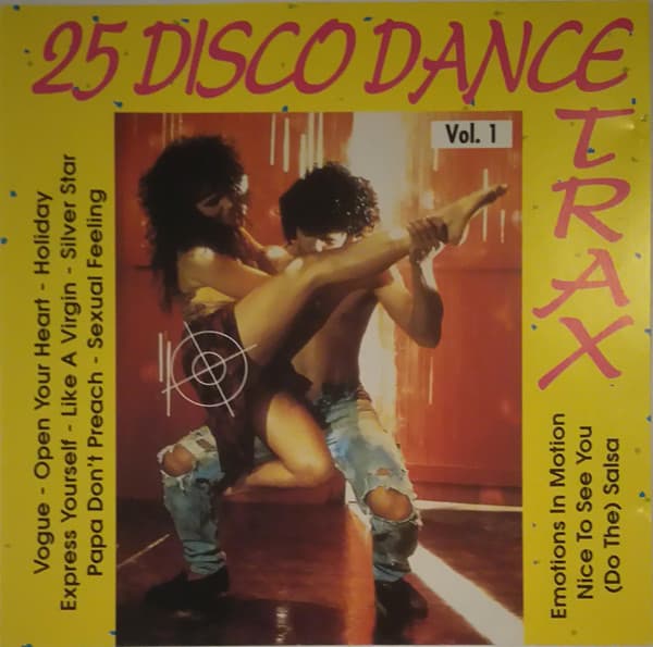 Various – 25 Disco Dance Trax Vol.1 vinyl cover art