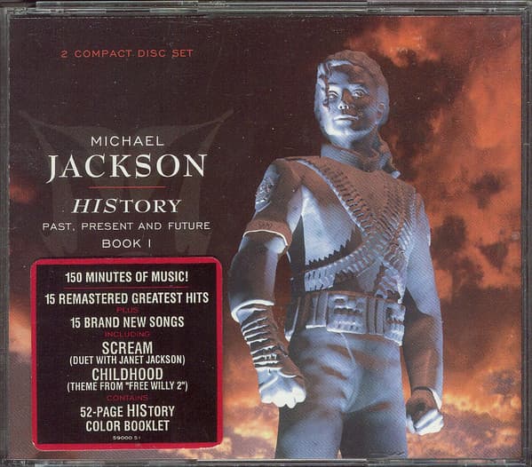 Michael Jackson – History - Past, Present And Future - Book I vinyl cover art