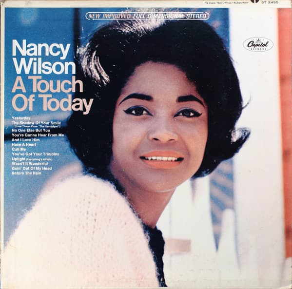 Nancy Wilson – A Touch Of Today vinyl cover art