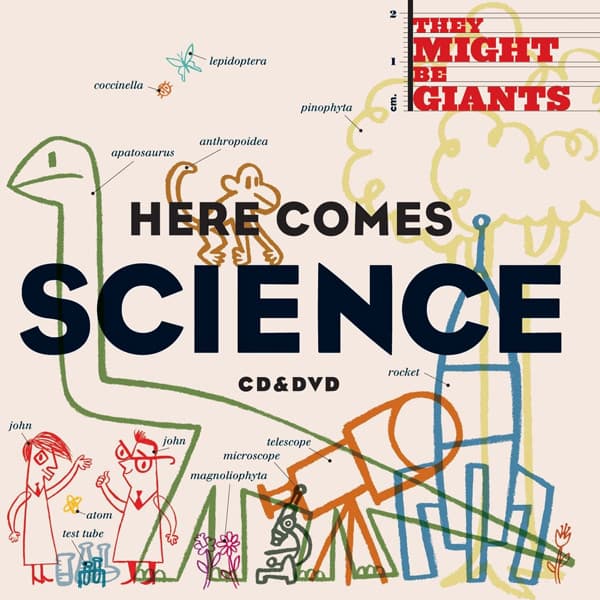They Might Be Giants – Here Comes Science vinyl cover art