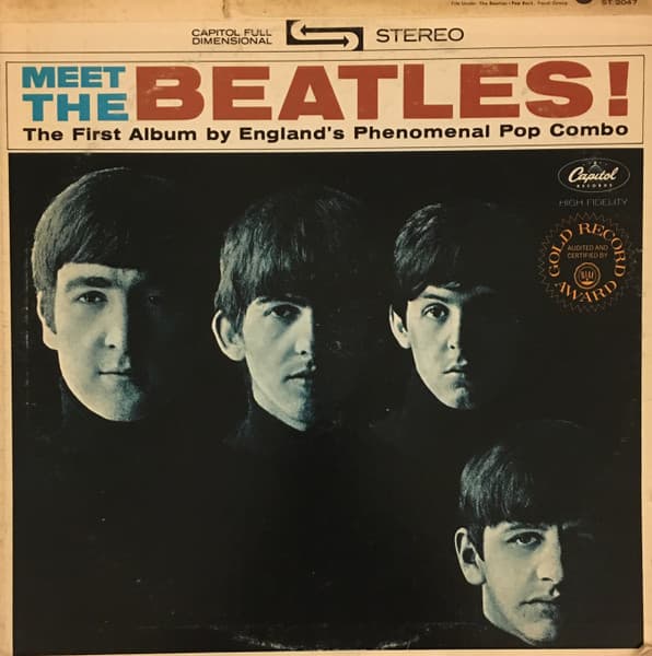 The Beatles – Meet The Beatles! vinyl cover art