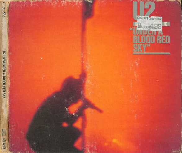 U2 – Live "Under A Blood Red Sky" vinyl cover art