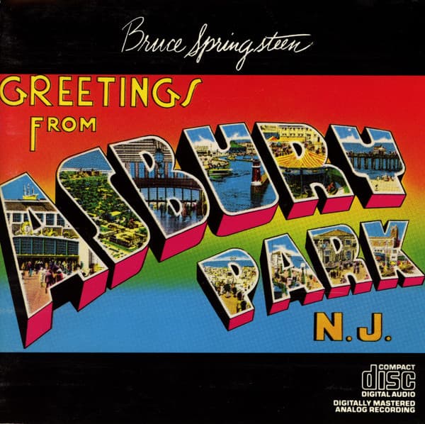 Bruce Springsteen – Greetings From Asbury Park, N.J. vinyl cover art