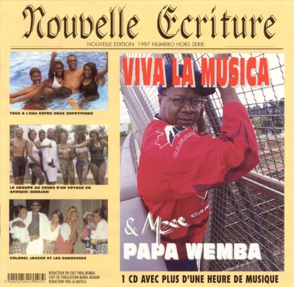Papa Wemba Viva La Musica – Nouvelle Ecriture vinyl cover art