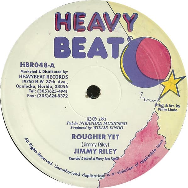Jimmy Riley – Rougher Yet vinyl cover art