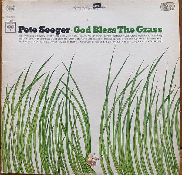 Pete Seeger – God Bless The Grass vinyl cover art