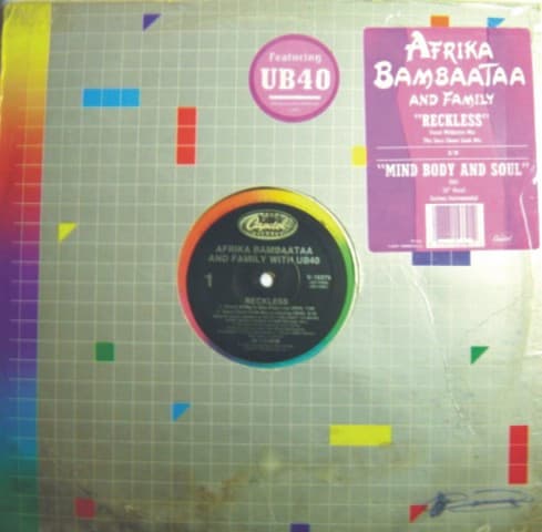 Afrika Bambaataa & Family – Reckless vinyl cover art