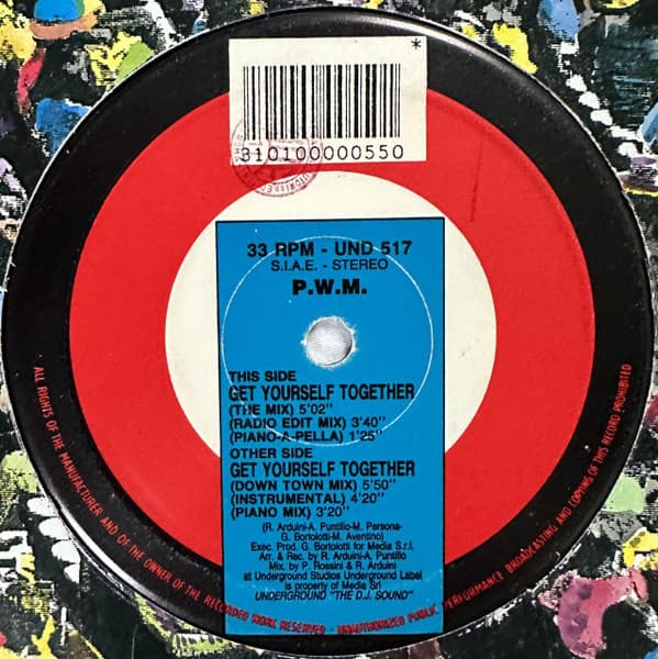 P.W.M. – Euro House - Get Yourself Together vinyl cover art