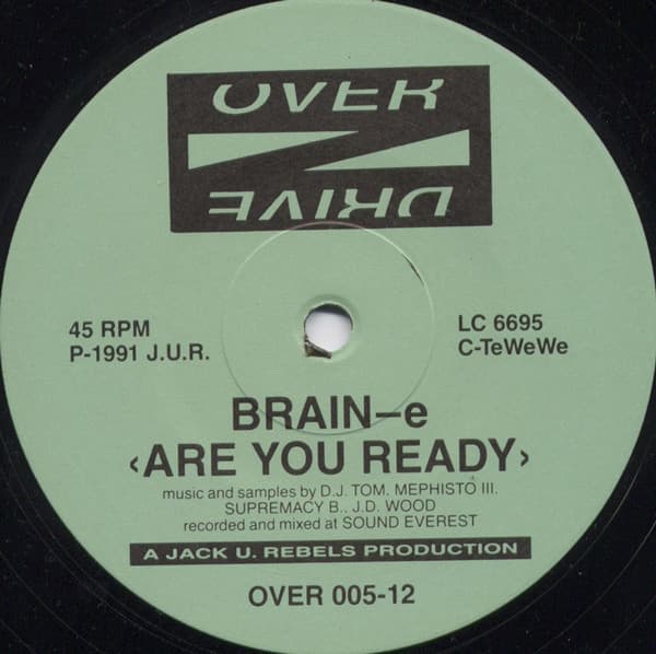 Brain-E – Techno - Are You Ready vinyl cover art