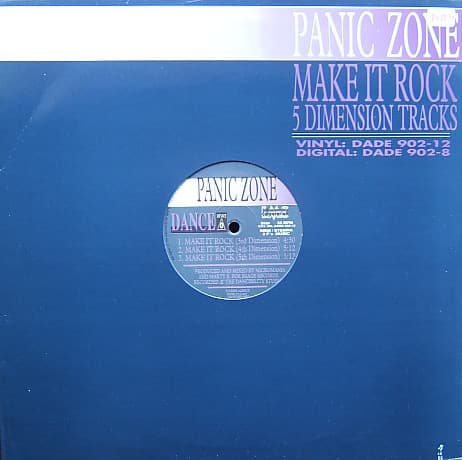 Panic Zone – House - Make It Rock vinyl cover art