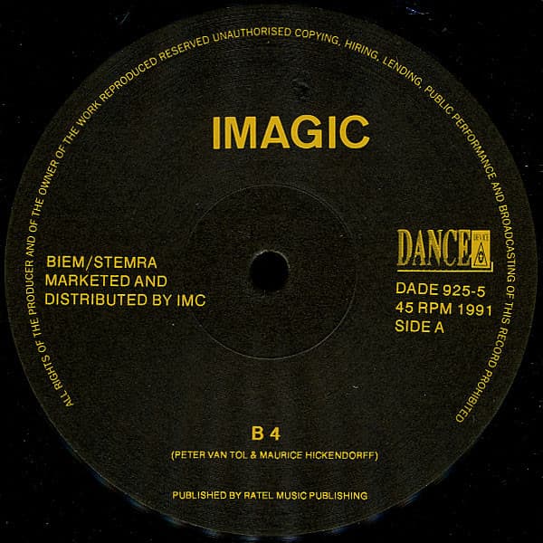 Imagic – Hardcore - B4 vinyl cover art