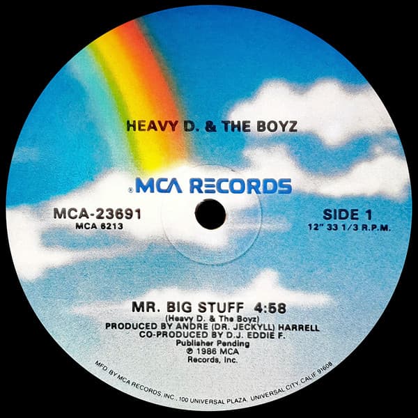 Heavy D. & The Boyz – Mr. Big Stuff vinyl cover art