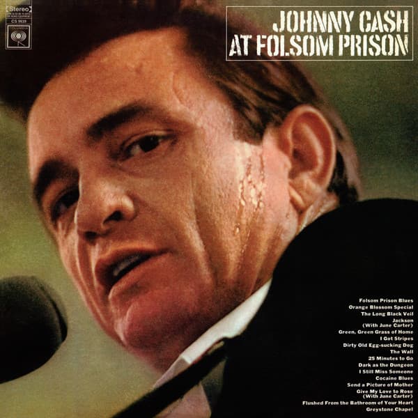Johnny Cash – At Folsom Prison vinyl cover art