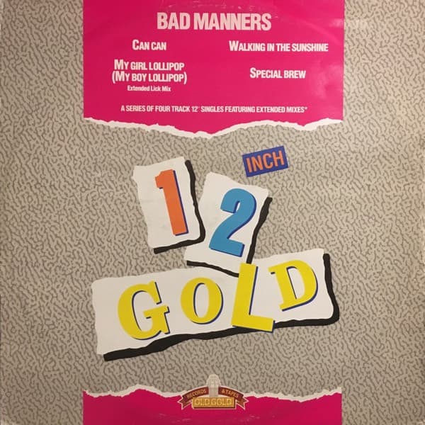 Bad Manners – My Girl Lollipop / Walking In The Sunshine / Special Brew vinyl cover art