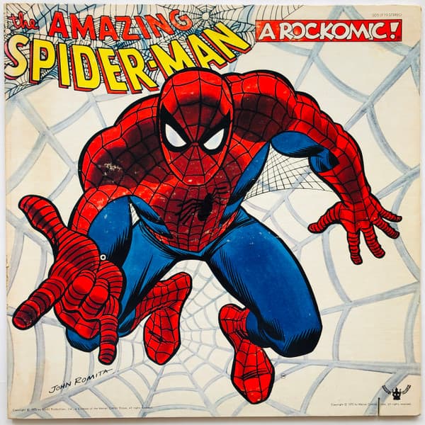 The Webspinners Ron Dante – The Amazing Spider-Man: From Beyond The Grave - A Rockomic vinyl cover art