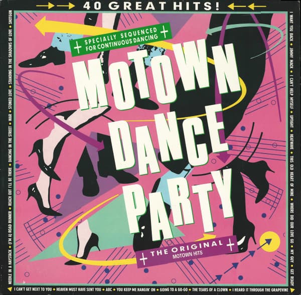Various – Motown Dance Party vinyl cover art