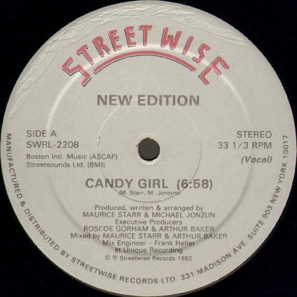 New Edition – Disco - Candy Girl vinyl cover art