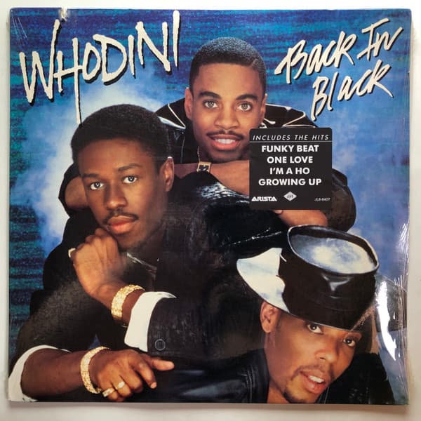 Whodini – Back In Black vinyl cover art