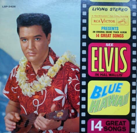 Elvis Presley – Blue Hawaii vinyl cover art