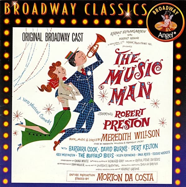 Meredith Willson – The Music Man - Original Broadway Cast Recording vinyl cover art