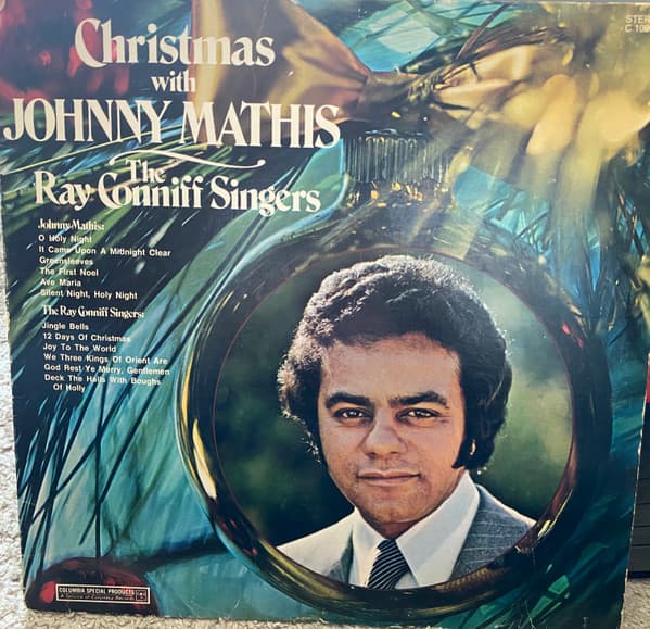 Ray Conniff And The Singers Johnny Mathis – Christmas With The Ray Conniff Singers And Johnny Mathis vinyl cover art