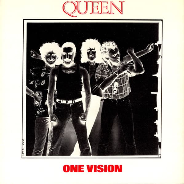 Queen – One Vision vinyl cover art