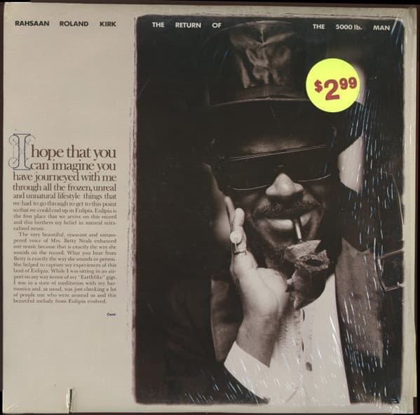 Roland Kirk – The Return Of The 5000 Lb. Man vinyl cover art