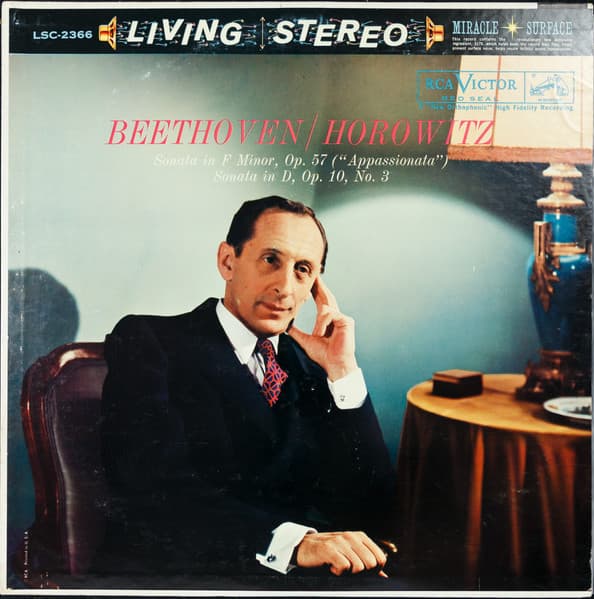 Vladimir Horowitz Ludwig Van Beethoven – Sonata No. 7 In D, Op. 10, No. 3 vinyl cover art