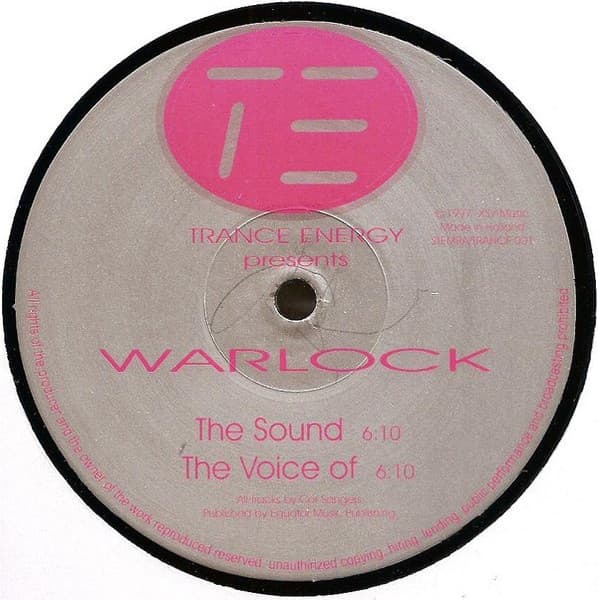 Dj Warlock – Trance - The Sound vinyl cover art