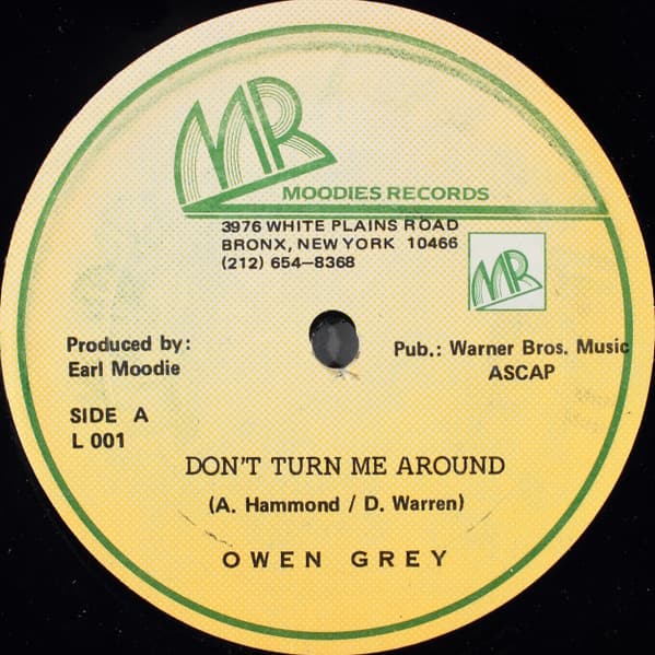 Owen Gray – Don'T Turn Me Around vinyl cover art