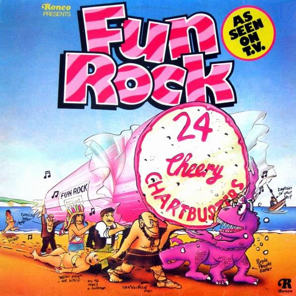 Various – Fun Rock - 24 Cheery Chartbusters vinyl cover art
