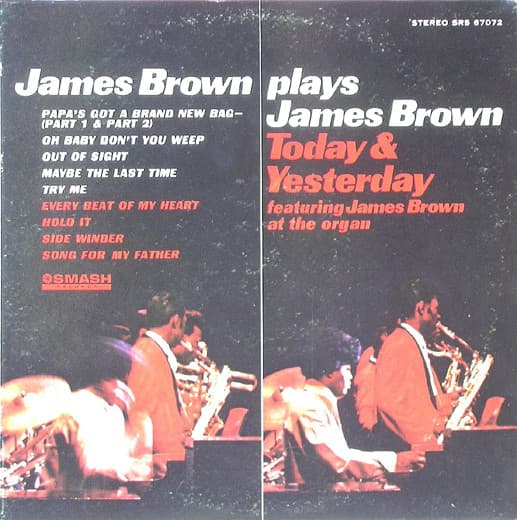 James Brown – James Brown Today & Yesterday vinyl cover art