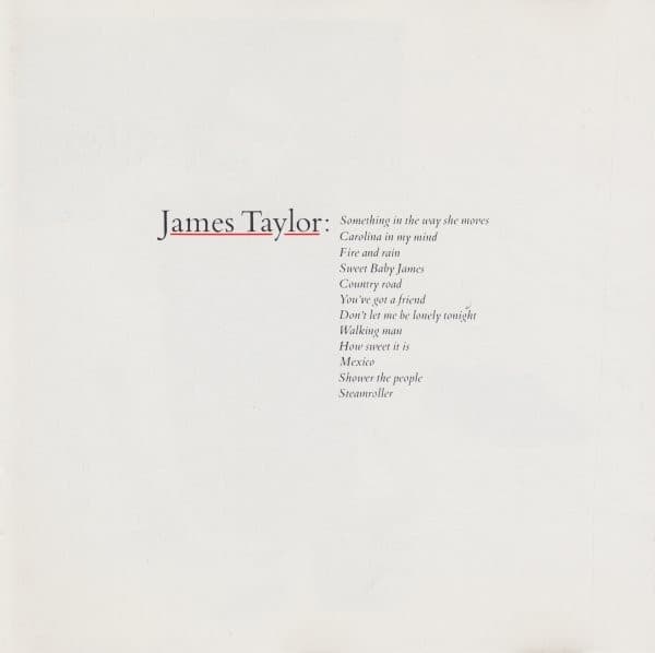 James Taylor (2) – Greatest Hits vinyl cover art