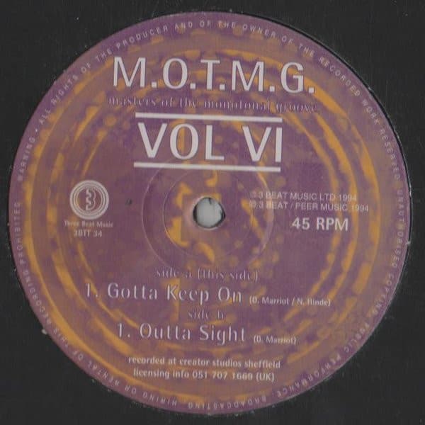 Masters Of The Monotonal Groove – House - Vol Vi vinyl cover art