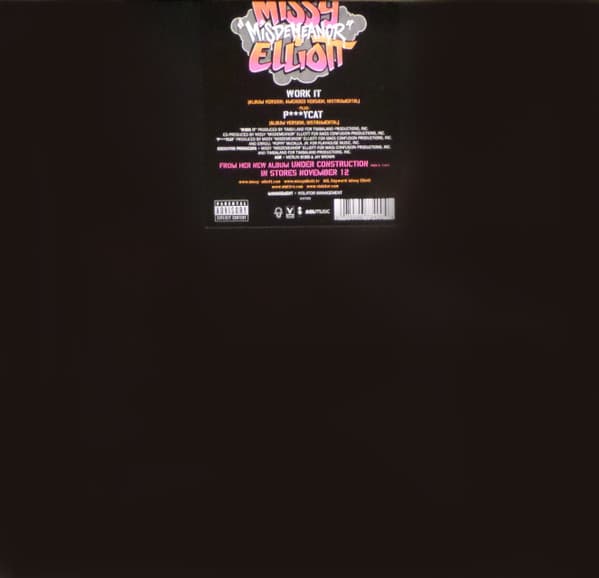 Missy Elliott – P***Ycat vinyl cover art
